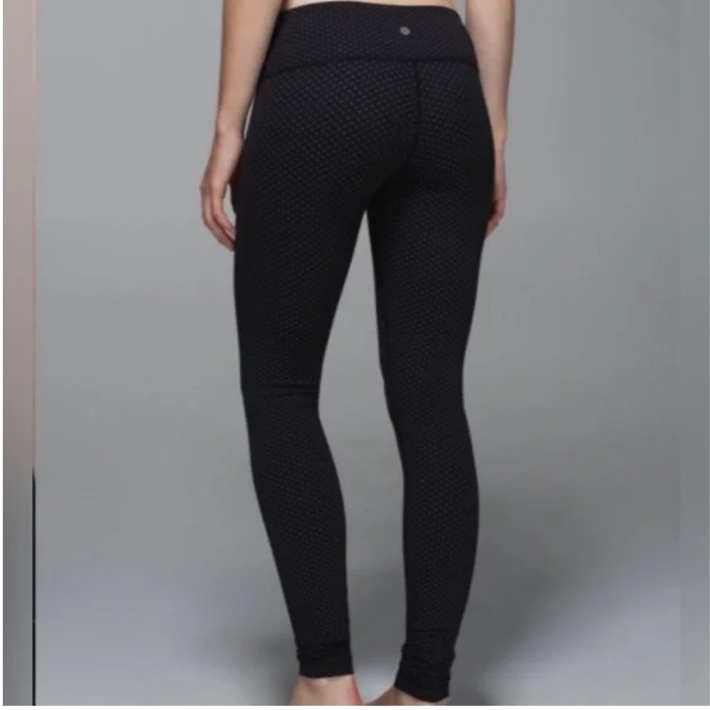 Lululemon Athletica Black Patterned Leggings